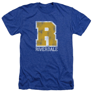 Royal men's heather t-shirt with Riverdale Varsity graphic