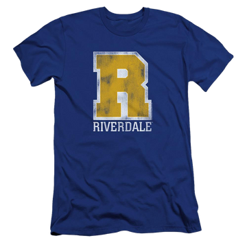 Royal men's premium slim fit t-shirt with Riverdale Varsity graphic