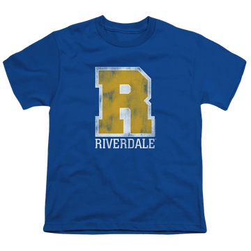 Royal youth t-shirt for ages 8 to 12 with Riverdale Varsity graphic