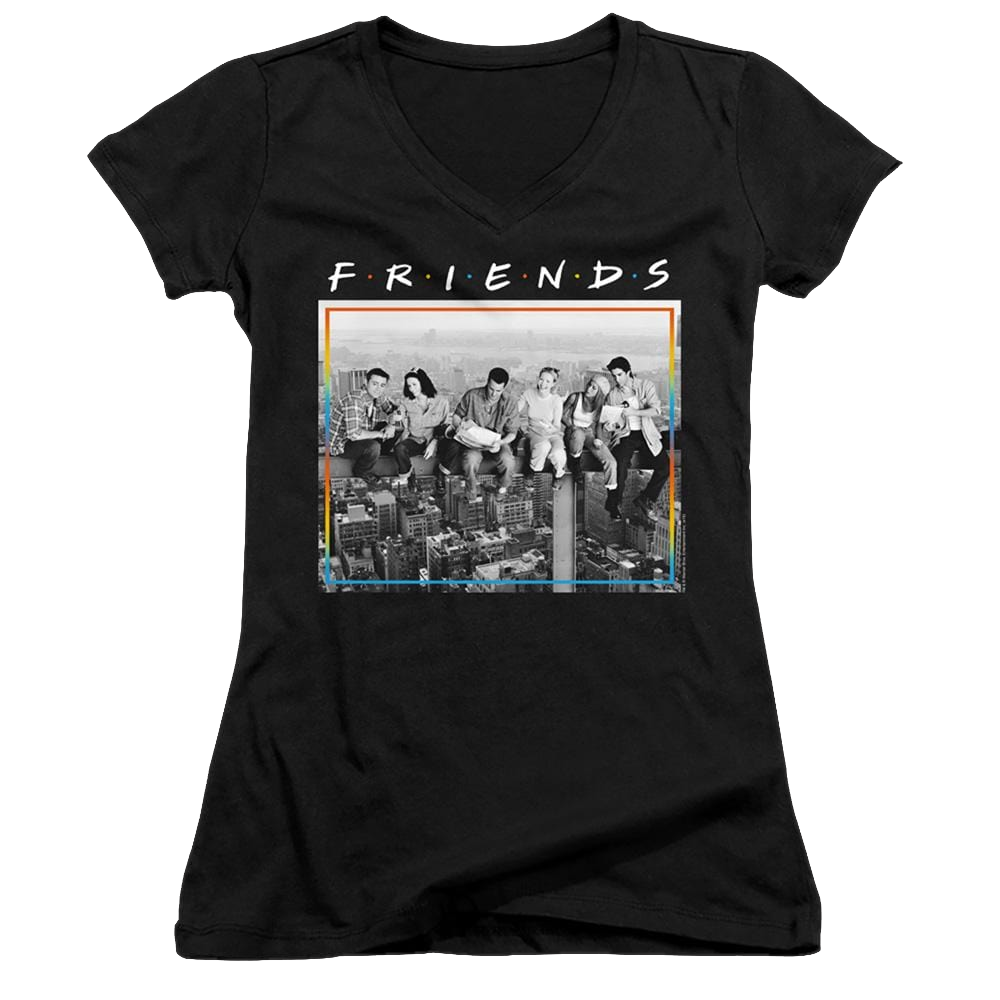 Friends Lunch Break - Juniors V-Neck T-Shirt Juniors V-Neck T-Shirt Friends   