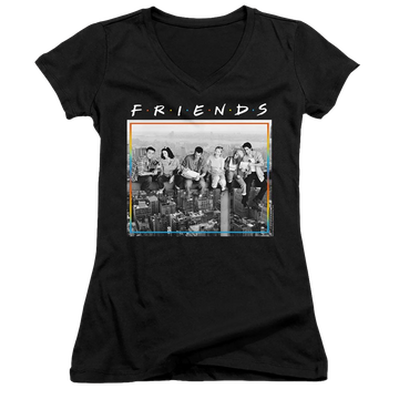 Friends Lunch Break - Juniors V-Neck T-Shirt Juniors V-Neck T-Shirt Friends   