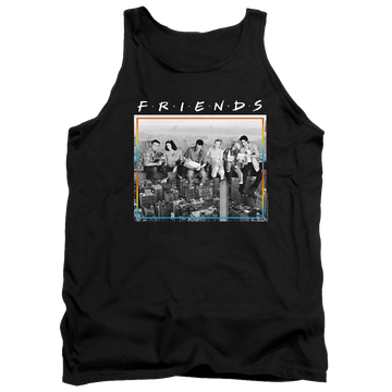 Black men's tank with Friends Lunch Break graphic