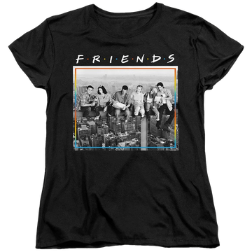 Black women's t-shirt with Friends Lunch Break graphic