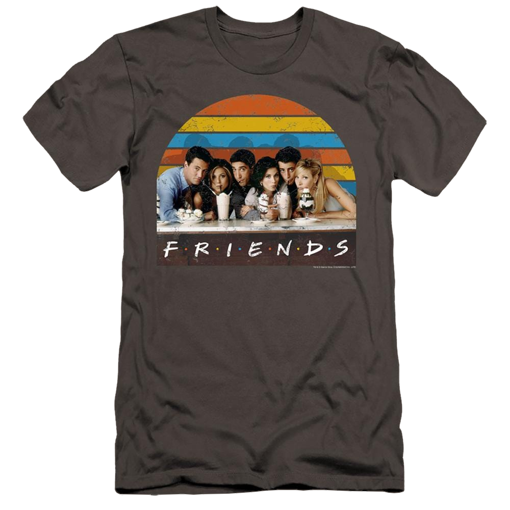 Friends Soda Fountain - Men's Premium Slim Fit T-Shirt Men's Premium Slim Fit T-Shirt Friends   