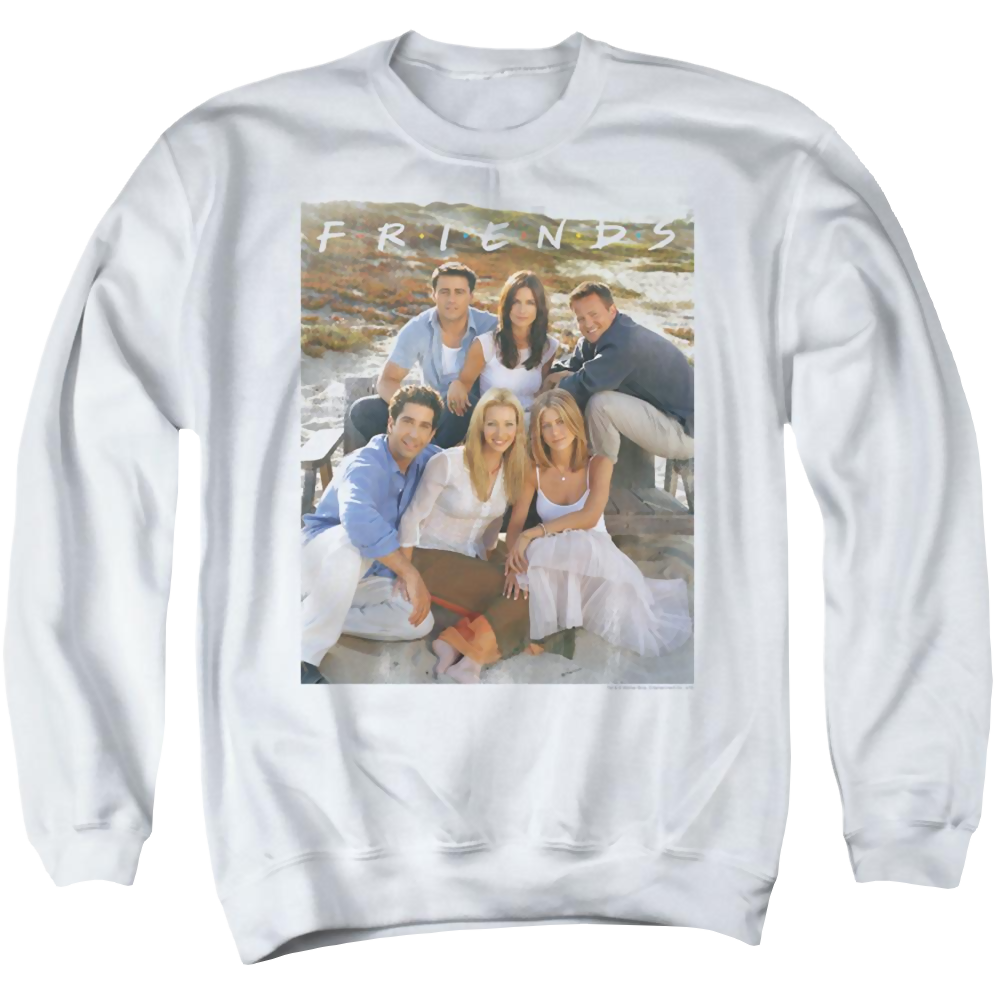 Friends Lifes A Beach - Men's Crewneck Sweatshirt Men's Crewneck Sweatshirt Friends   