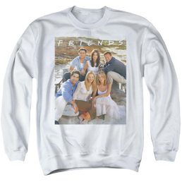 Friends Lifes A Beach - Men's Crewneck Sweatshirt Men's Crewneck Sweatshirt Friends   