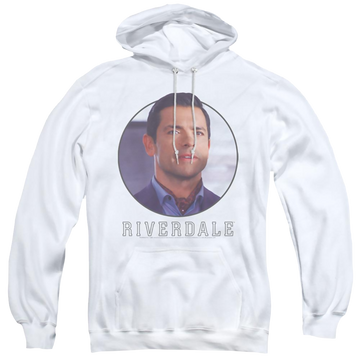 White pullover hoodie with Riverdale Of The Year graphic