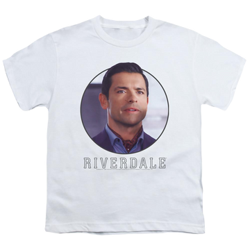 White youth t-shirt for ages 8 to 12 with Riverdale Of The Year graphic