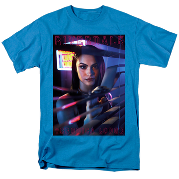 Turquoise men's regular fit t-shirt with Riverdale Veronica Lodge graphic