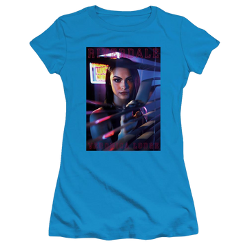 Turquoise juniors t-shirt with Riverdale Veronica Lodge graphic