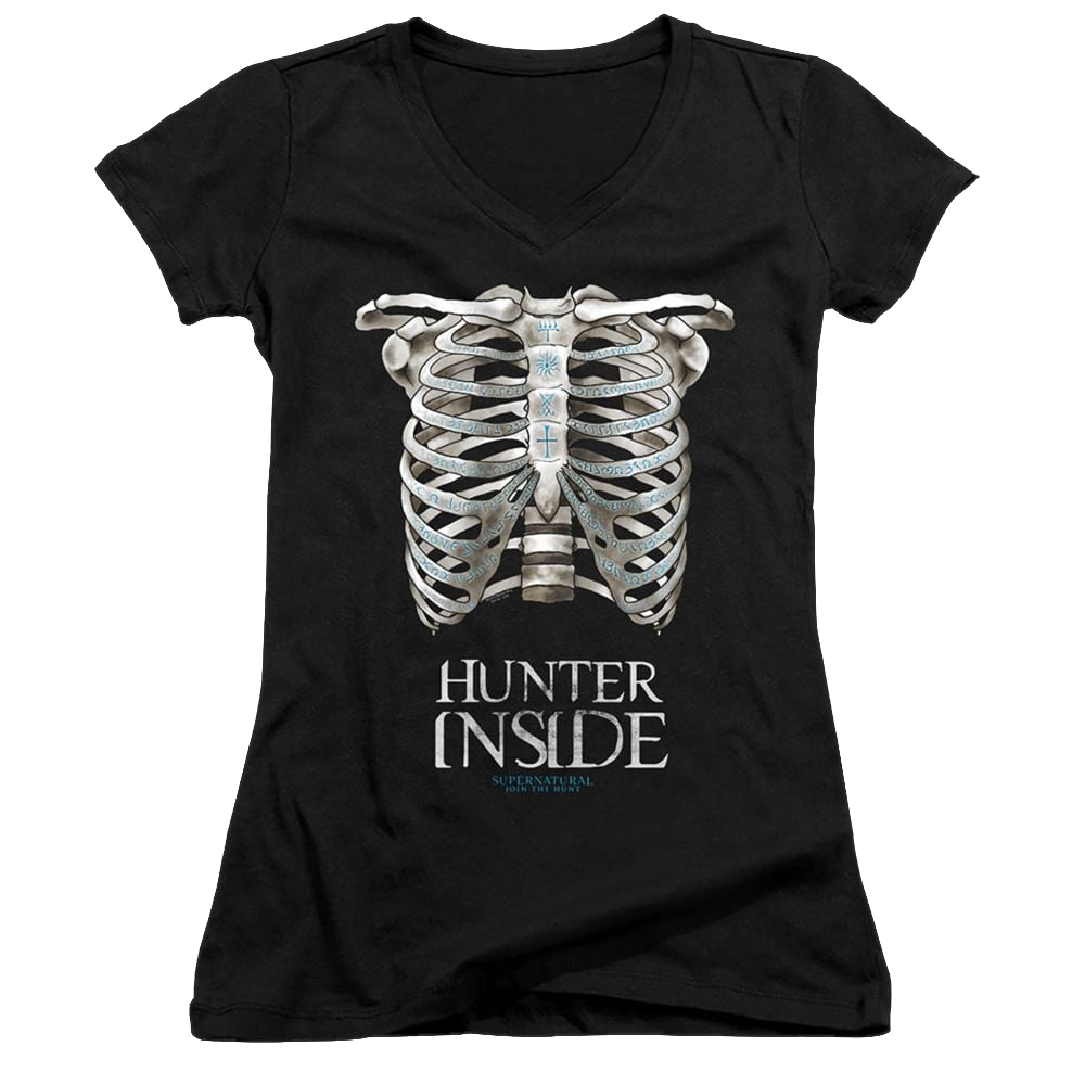 Supernatural Hunter Inside - Juniors V-Neck T-Shirt Juniors V-Neck T-Shirt Supernatural   