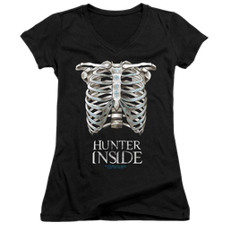 Supernatural Hunter Inside - Juniors V-Neck T-Shirt Juniors V-Neck T-Shirt Supernatural   