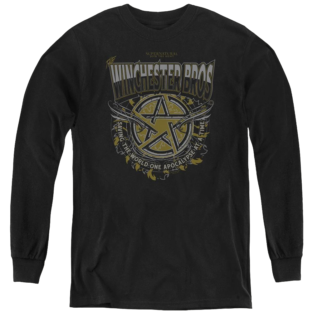 Supernatural Winchester Bros - Youth Long Sleeve T-Shirt Youth Long Sleeve T-Shirt Supernatural   