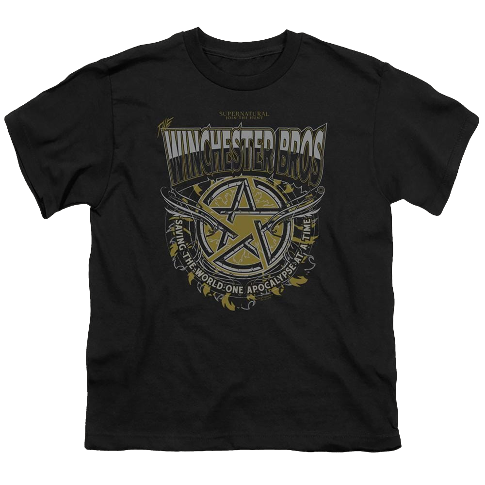Supernatural Winchester Bros - Youth T-Shirt Youth T-Shirt (Ages 8-12) Supernatural   