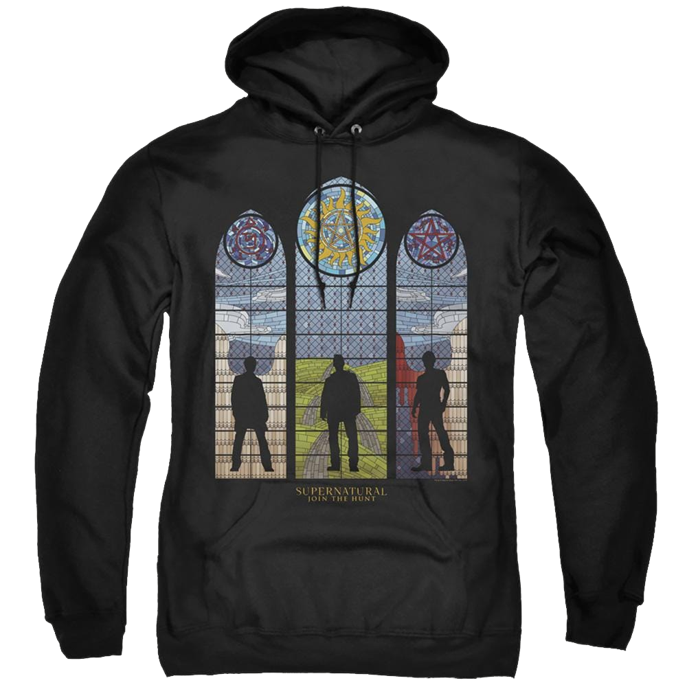 Supernatural Stained Glass - Pullover Hoodie Pullover Hoodie Supernatural   