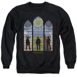 Supernatural Stained Glass - Men's Crewneck Sweatshirt Men's Crewneck Sweatshirt Supernatural   