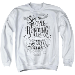 Supernatural Family Business - Men's Crewneck Sweatshirt Men's Crewneck Sweatshirt Supernatural   