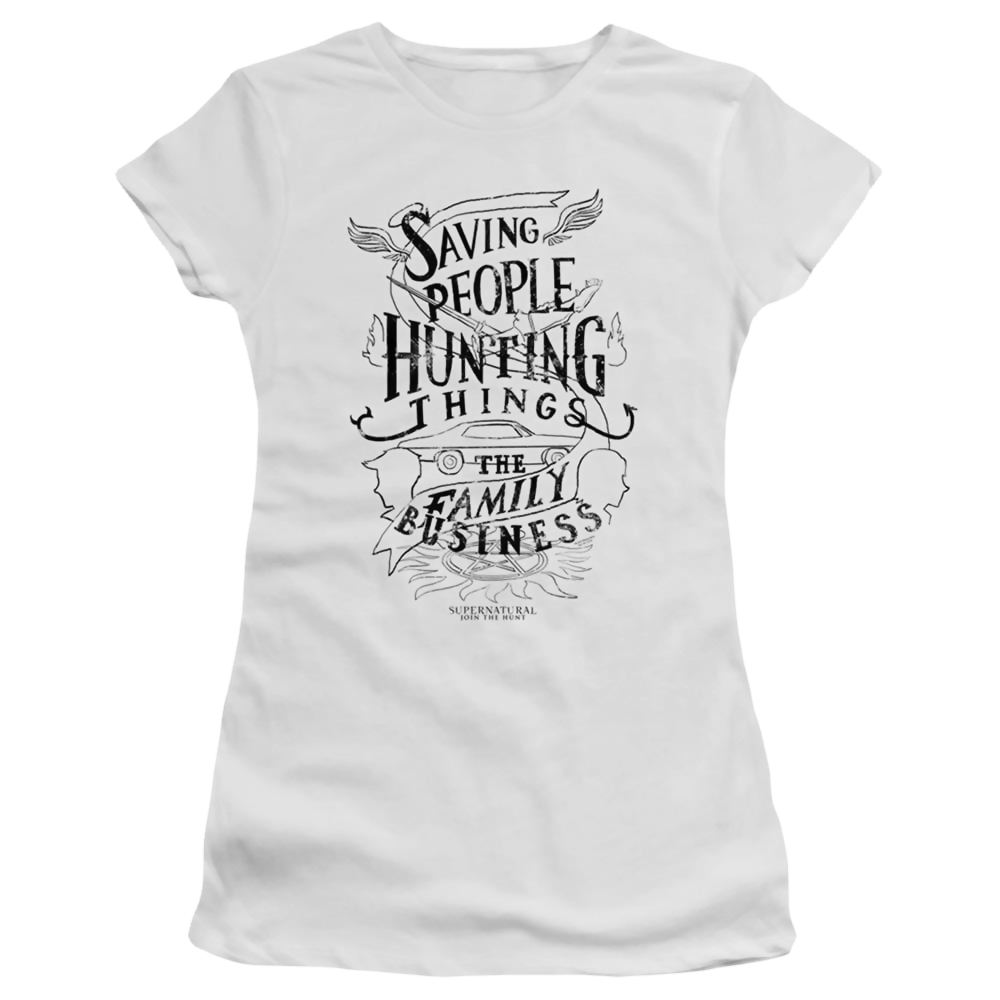Supernatural Family Business - Juniors T-Shirt Juniors T-Shirt Supernatural   