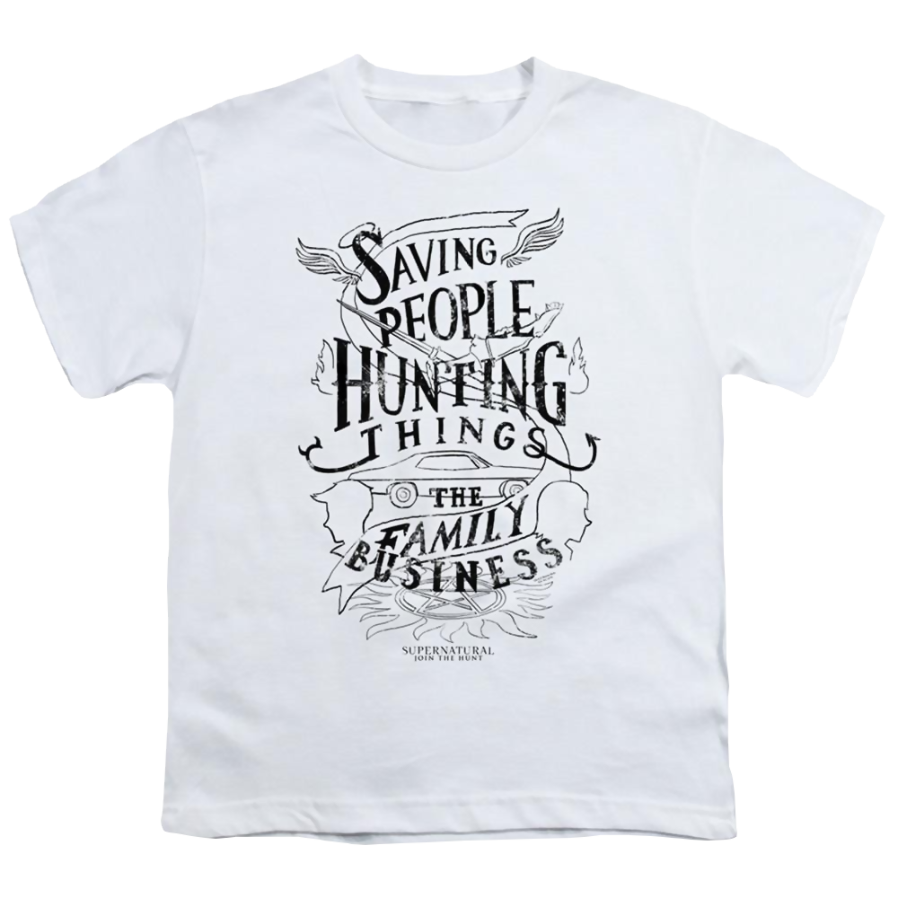 Supernatural Family Business - Youth T-Shirt Youth T-Shirt (Ages 8-12) Supernatural   