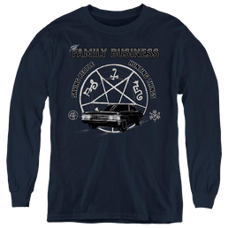 Supernatural Saving People And Hunting - Youth Long Sleeve T-Shirt Youth Long Sleeve T-Shirt Supernatural   