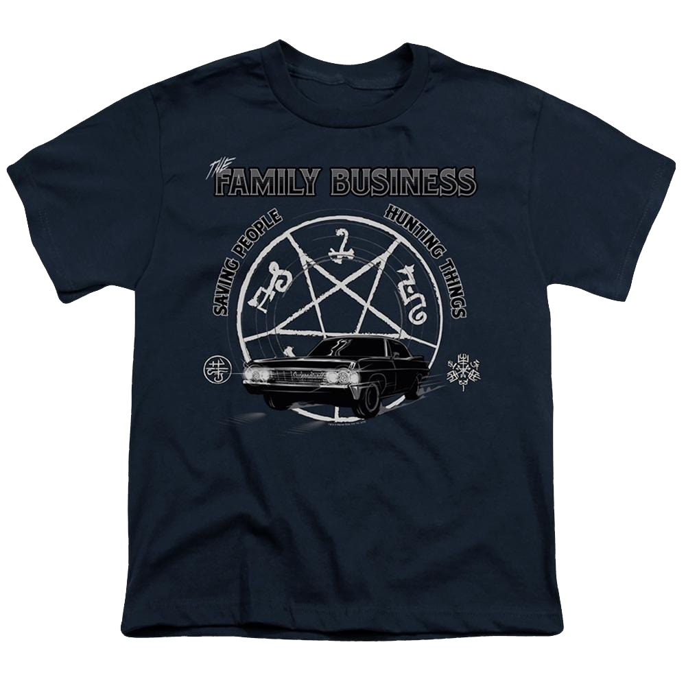 Supernatural Saving People And Hunting - Youth T-Shirt Youth T-Shirt (Ages 8-12) Supernatural   