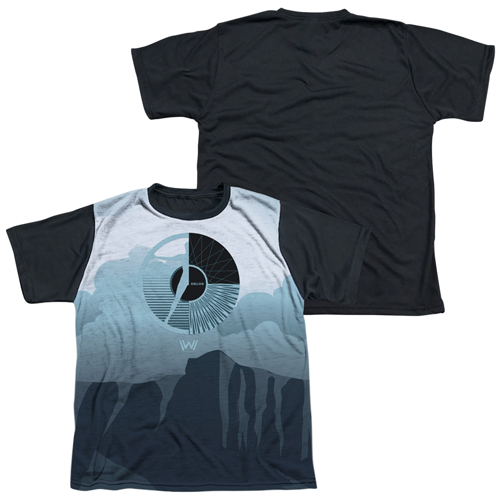 Westworld Landscape - Youth Black Back T-Shirt Youth Black Back T-Shirt (Ages 8-12) Westworld   