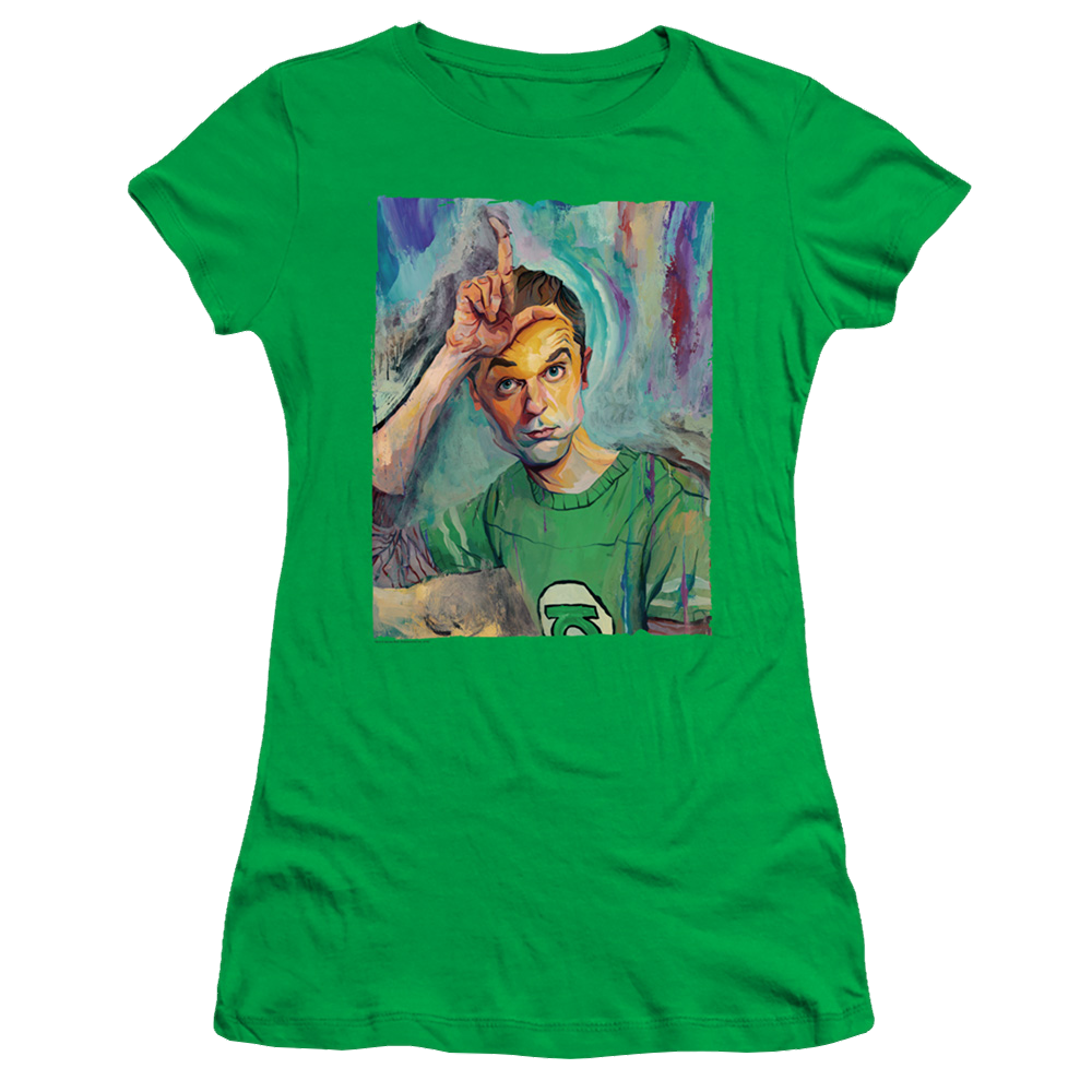 Big Bang Theory, The Sheldon Painting - Juniors T-Shirt Juniors T-Shirt Big Bang Theory   