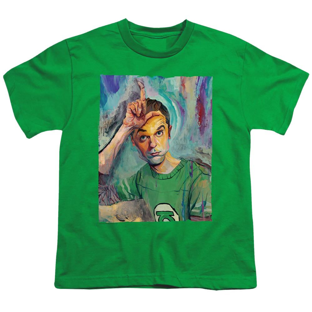 Big Bang Theory, The Sheldon Painting - Youth T-Shirt Youth T-Shirt (Ages 8-12) Big Bang Theory   