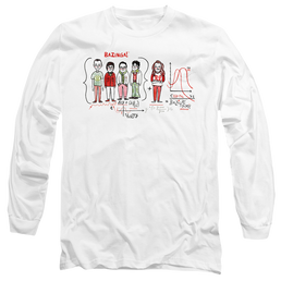 Big Bang Theory, The Bazinga Equation - Men's Long Sleeve T-Shirt Men's Long Sleeve T-Shirt Big Bang Theory   