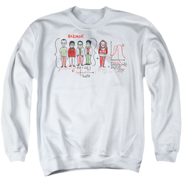Big Bang Theory, The Bazinga Equation - Men's Crewneck Sweatshirt Men's Crewneck Sweatshirt Big Bang Theory   