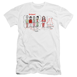 Big Bang Theory, The Bazinga Equation - Men's Premium Slim Fit T-Shirt Men's Premium Slim Fit T-Shirt Big Bang Theory   