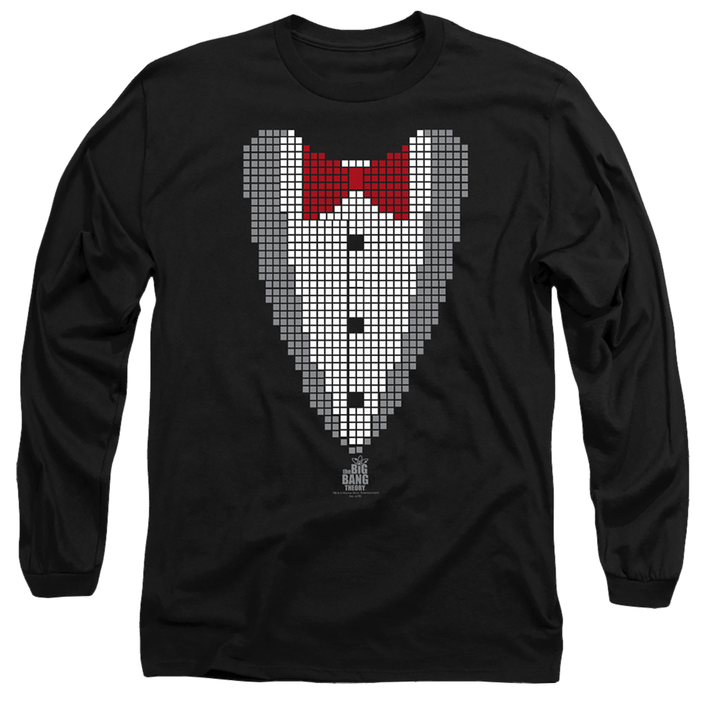 Big Bang Theory, The Pixelated Tux - Men's Long Sleeve T-Shirt Men's Long Sleeve T-Shirt Big Bang Theory   