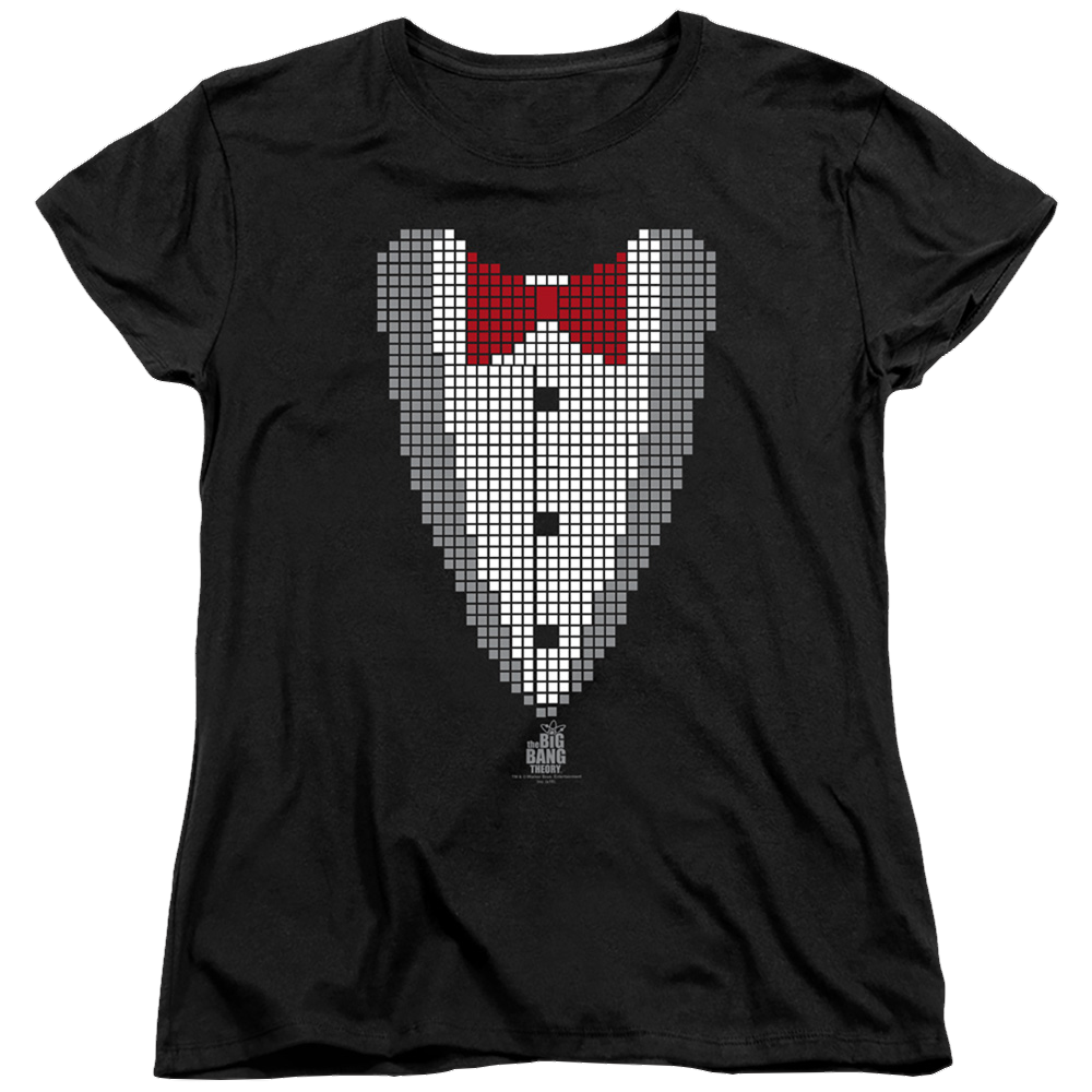 Big Bang Theory, The Pixelated Tux - Women's T-Shirt Women's T-Shirt Big Bang Theory   