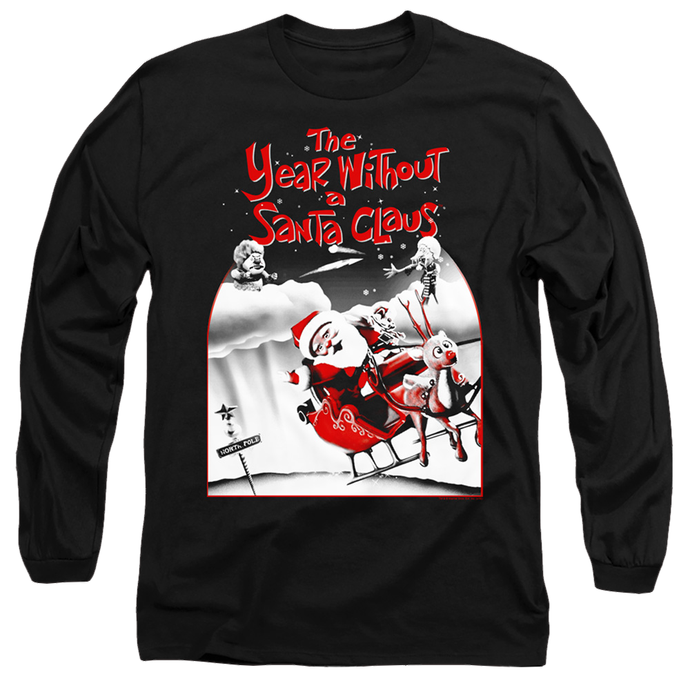 Year Without A Santa Claus, The Santa Poster - Men's Long Sleeve T-Shirt Men's Long Sleeve T-Shirt Year Without a Santa Claus   