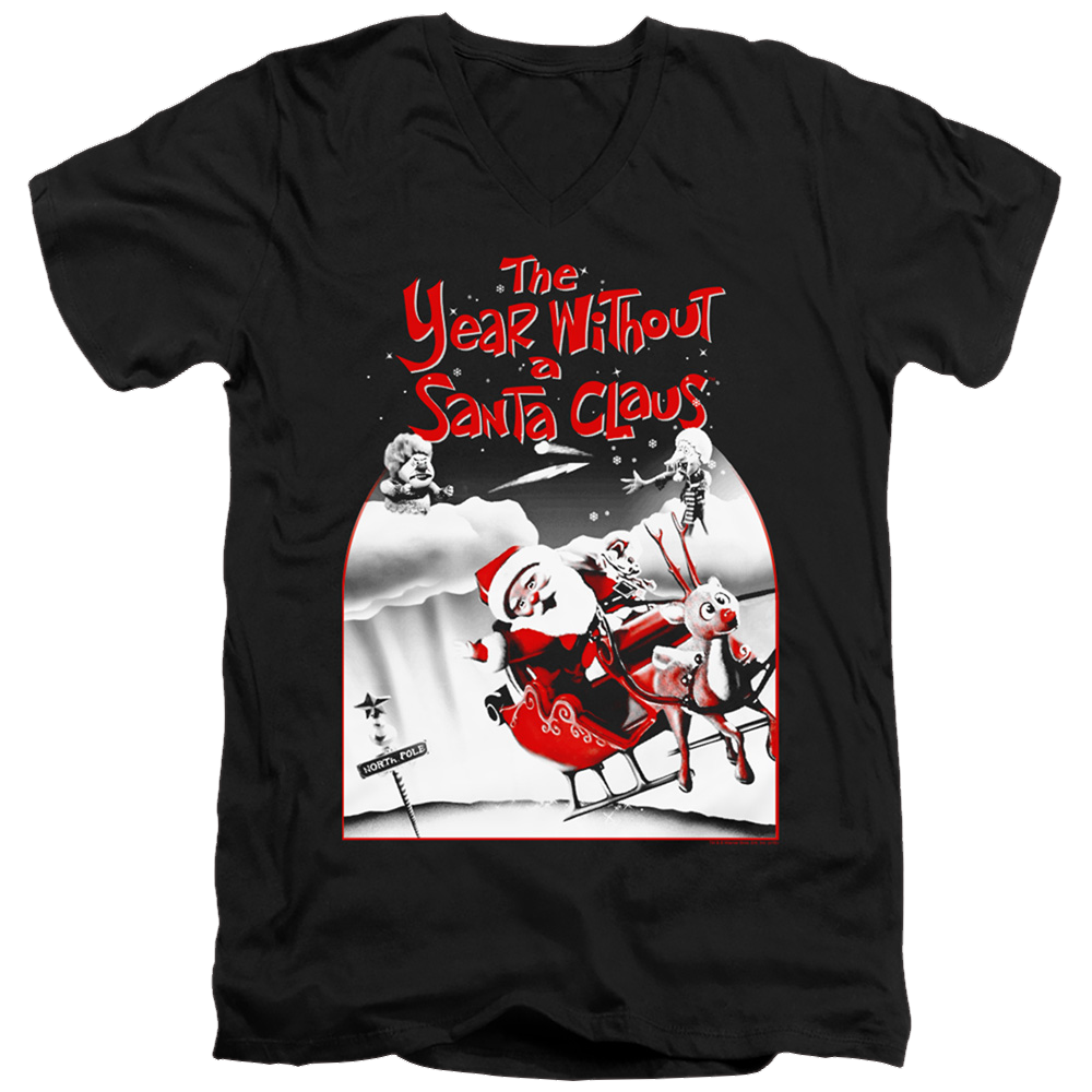 Year Without A Santa Claus, The Santa Poster - Men's V-Neck T-Shirt Men's V-Neck T-Shirt Year Without a Santa Claus   
