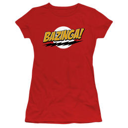 Big Bang Theory, The Bazinga - Juniors T-Shirt Juniors T-Shirt Big Bang Theory   
