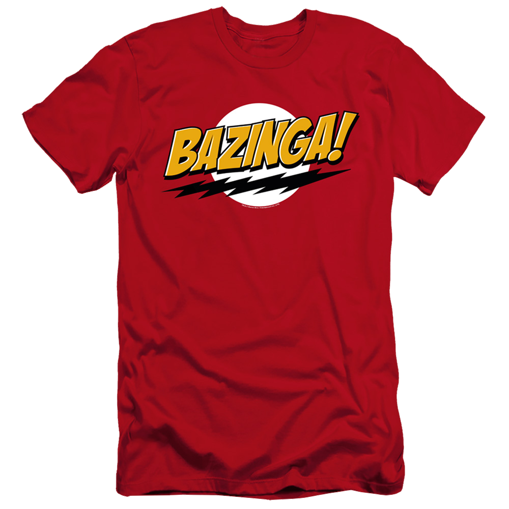 Big Bang Theory, The Bazinga - Men's Premium Slim Fit T-Shirt Men's Premium Slim Fit T-Shirt Big Bang Theory   