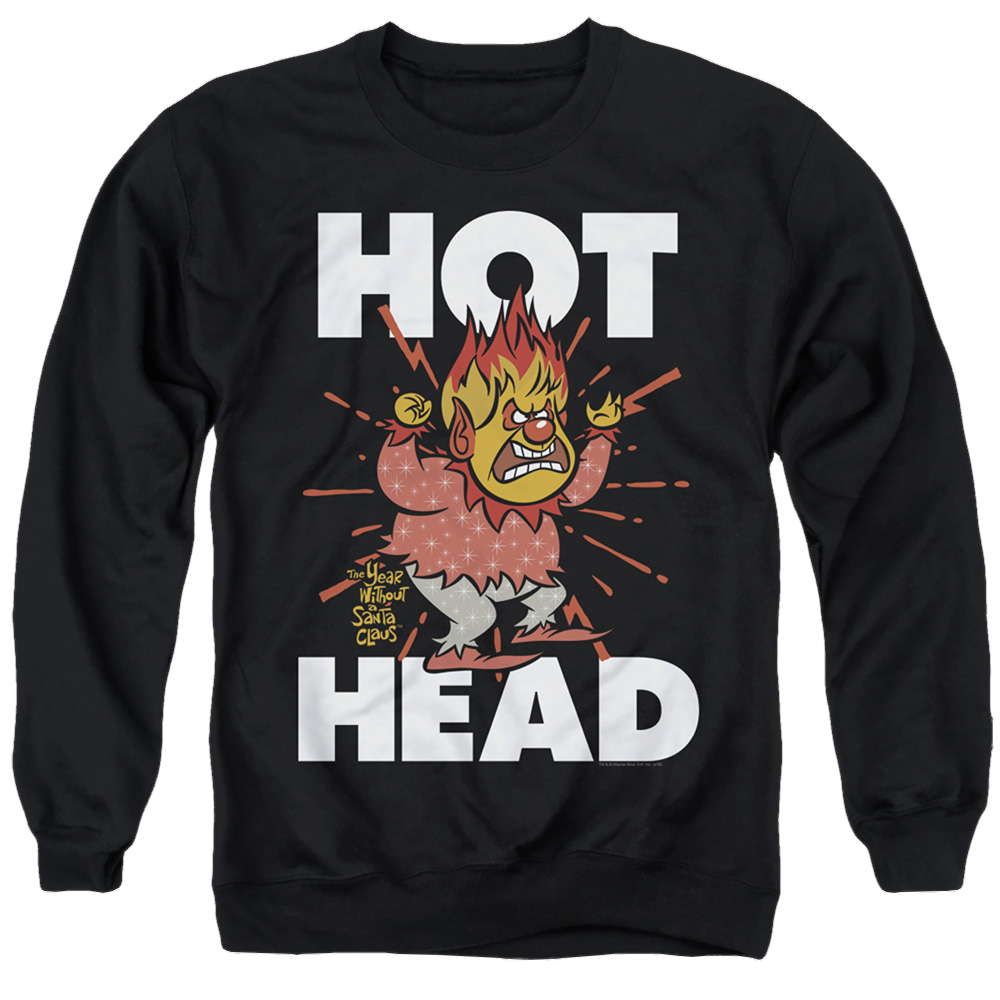 Year Without A Santa Claus, The Hot Head - Men's Crewneck Sweatshirt Men's Crewneck Sweatshirt Year Without a Santa Claus   