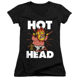 Year Without A Santa Claus, The Hot Head - Juniors V-Neck T-Shirt Juniors V-Neck T-Shirt Year Without a Santa Claus   