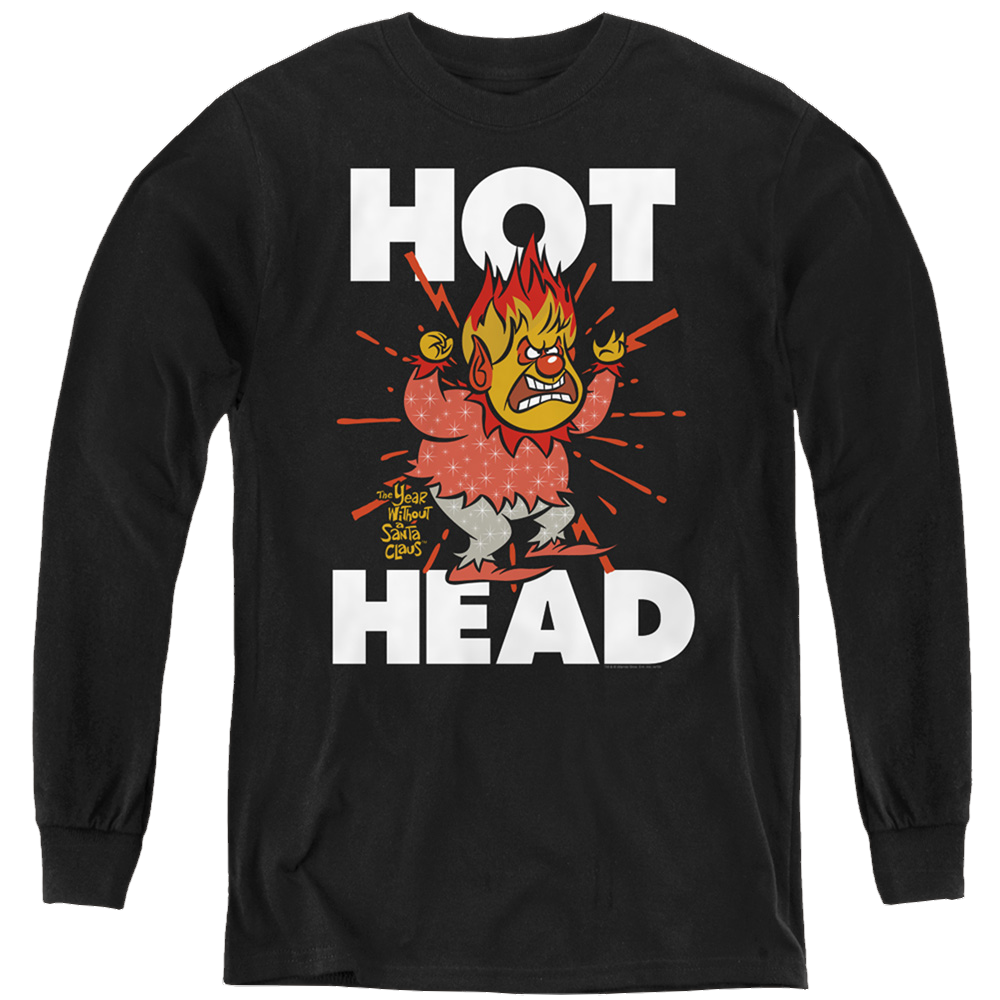 Year Without A Santa Claus, The Hot Head - Youth Long Sleeve T-Shirt Youth Long Sleeve T-Shirt Year Without a Santa Claus   