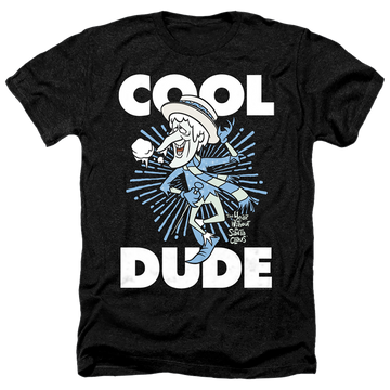 Charcoal men's heather t-shirt with Year Without a Santa Claus Cool Dude graphic