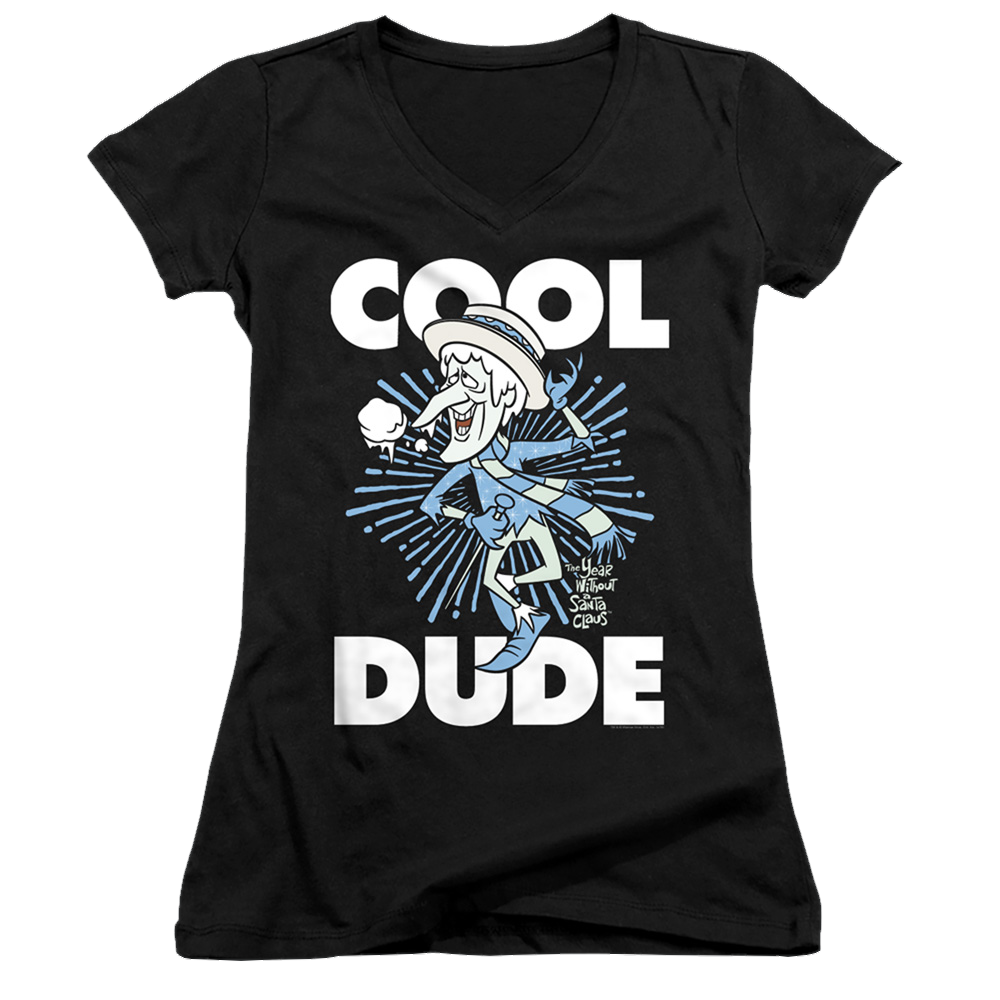 Year Without A Santa Claus, The Cool Dude - Juniors V-Neck T-Shirt Juniors V-Neck T-Shirt Year Without a Santa Claus   
