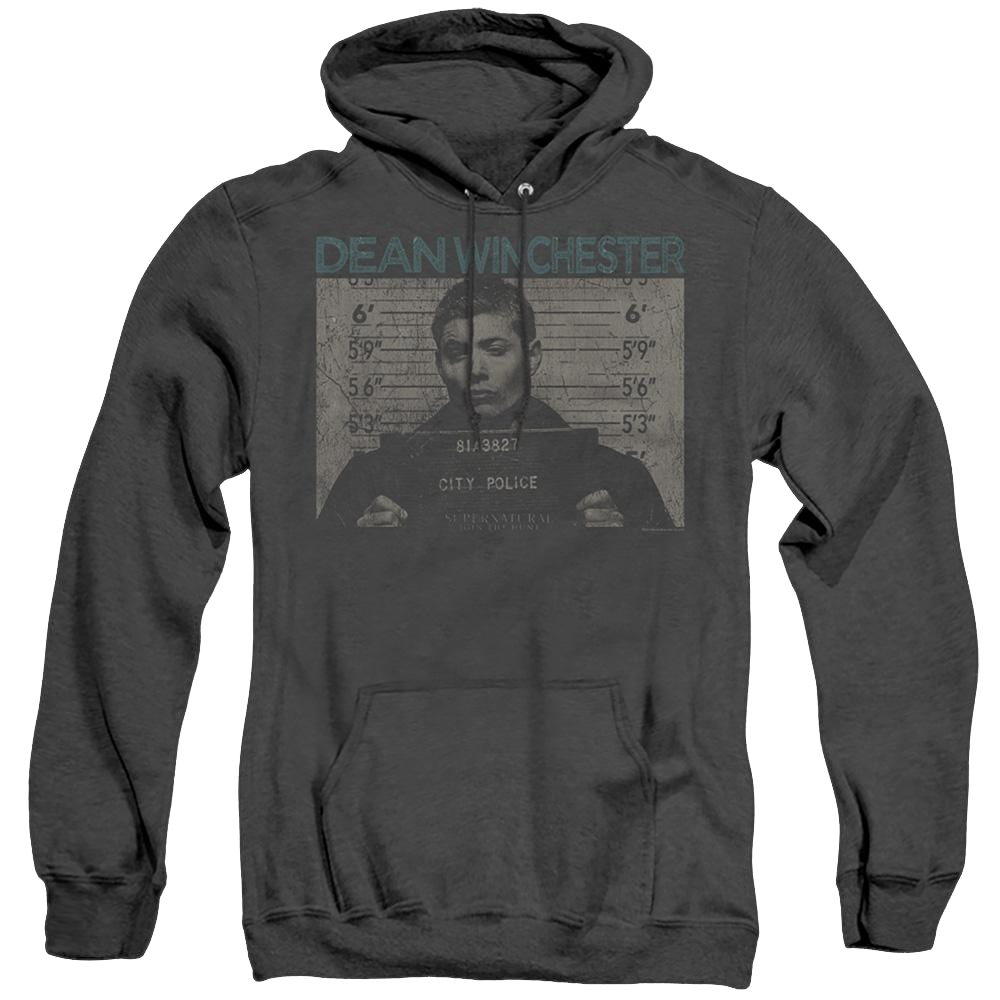 Supernatural Dean Mug Shot - Heather Pullover Hoodie Heather Pullover Hoodie Supernatural   