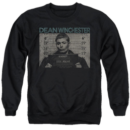 Supernatural Dean Mug Shot - Men's Crewneck Sweatshirt Men's Crewneck Sweatshirt Supernatural   