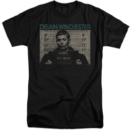 Supernatural Dean Mug Shot - Men's Tall Fit T-Shirt Men's Tall Fit T-Shirt Supernatural   