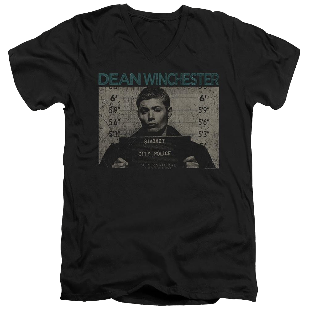 Supernatural Dean Mug Shot - Men's V-Neck T-Shirt Men's V-Neck T-Shirt Supernatural   