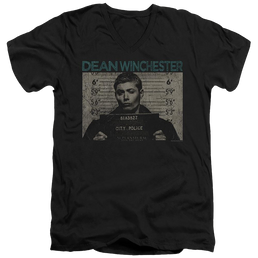 Supernatural Dean Mug Shot - Men's V-Neck T-Shirt Men's V-Neck T-Shirt Supernatural   