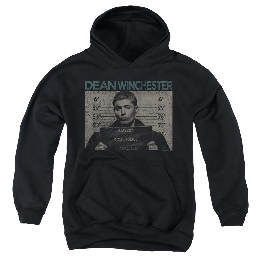 Supernatural Dean Mug Shot - Youth Hoodie Youth Hoodie (Ages 8-12) Supernatural   