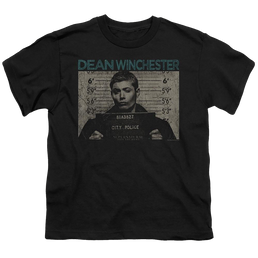 Supernatural Dean Mug Shot - Youth T-Shirt Youth T-Shirt (Ages 8-12) Supernatural   
