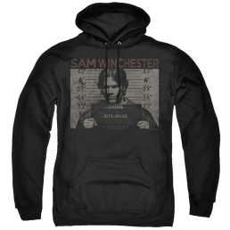 Supernatural Sam Mug Shot - Pullover Hoodie Pullover Hoodie Supernatural   